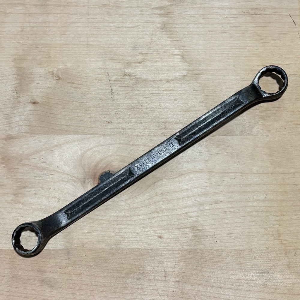 Snap-on Double Box Wrench Vintage 
1” 1 1/8”
